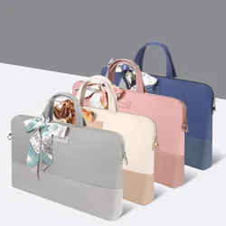 À prova de choque feminino bolsa para portátil 14 inch macbook pro 15 capa para macbook air 13 bolsa de ombro à prova dwaterproof água maleta de 15.6 polegadas