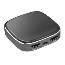 Y&H hdmi-карта видеозахвата, Тип C, HD 1080 P, 60fps, устройство для записи видео в реальном времени, для wii U, Xbox, PS3, PS4, DSLR