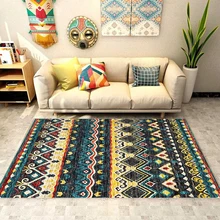 Ковёр в этническом стиле, современный модный коврик для гостиной, дивана, стола, противоскользящая Подушка, коврик для комнаты