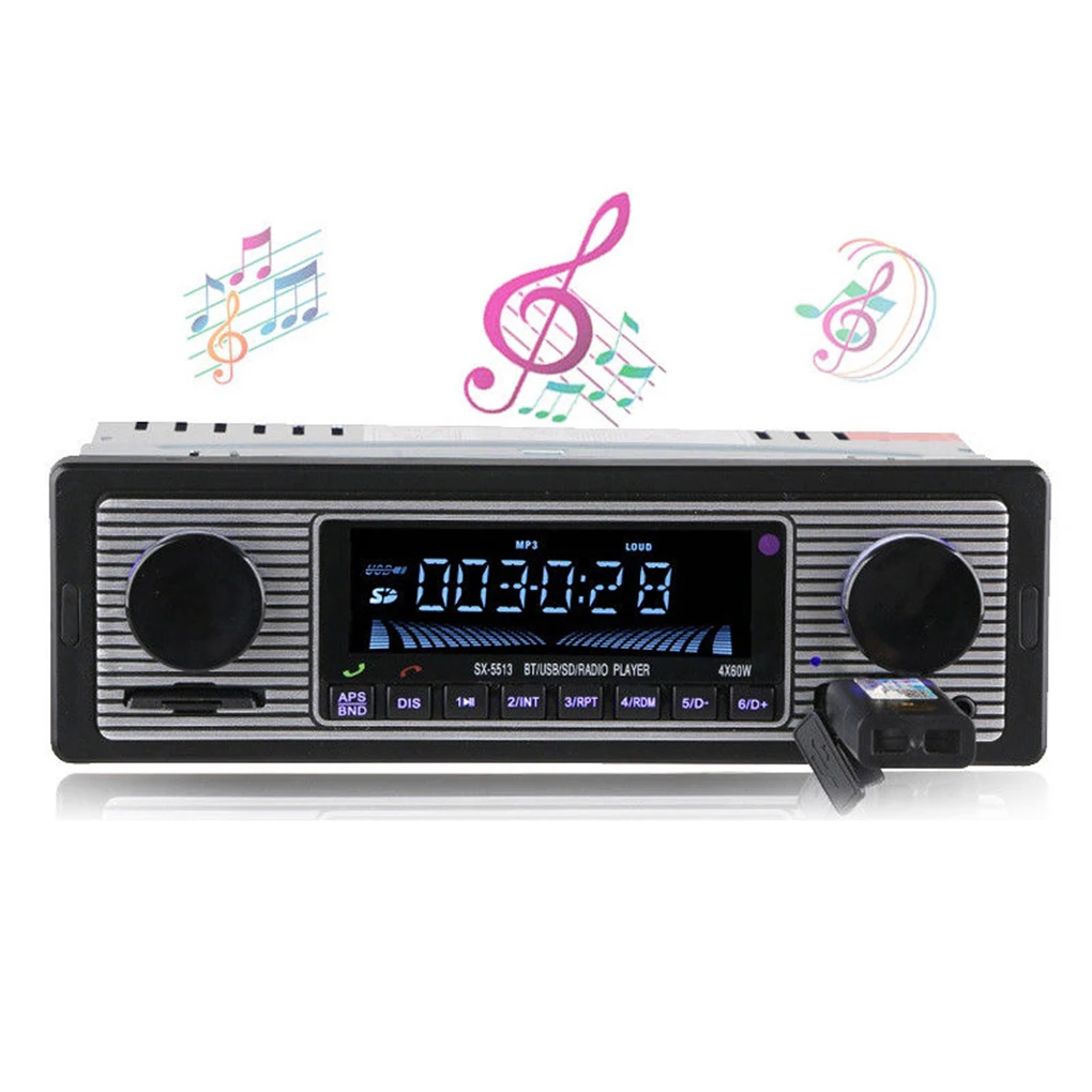 Ультратонкий Автомобильный Bluetooth MP3-плеер fm-радио AUX вход u-диск музыкальный стерео ИК дистанционное управление для автомобиля плеер