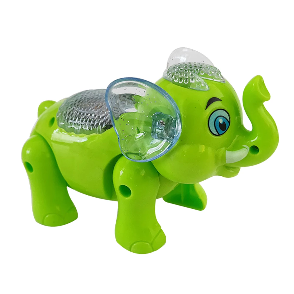 

Funny Electric Walking Flashing LED Elephant Animal with Music Leash Kids Toy Electronic Pets Electronic Toys for children kids