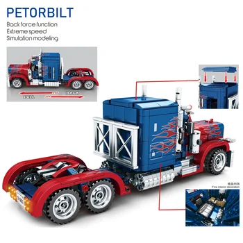 

849pcs Transformation Truck Super Car Model Building Block Technic Series Kit Bricks Figure Toys for Children Boy Gift