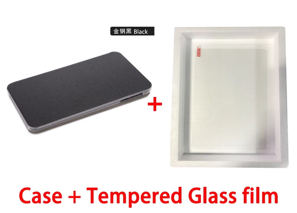 1black-Tempered film Чехол для Teclast M30 10," планшетный ПК чехол с подставкой 10,1 дюймов чехол из искусственной кожи для Teclast M30+ подарки - Цвет: 1black-Tempered film