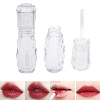 

3ML Empty Transparent PE Lip Gloss Tubes Plastic Lip Balm Tube Lipstick Mini Sample Cosmetic Container With Clear Cap