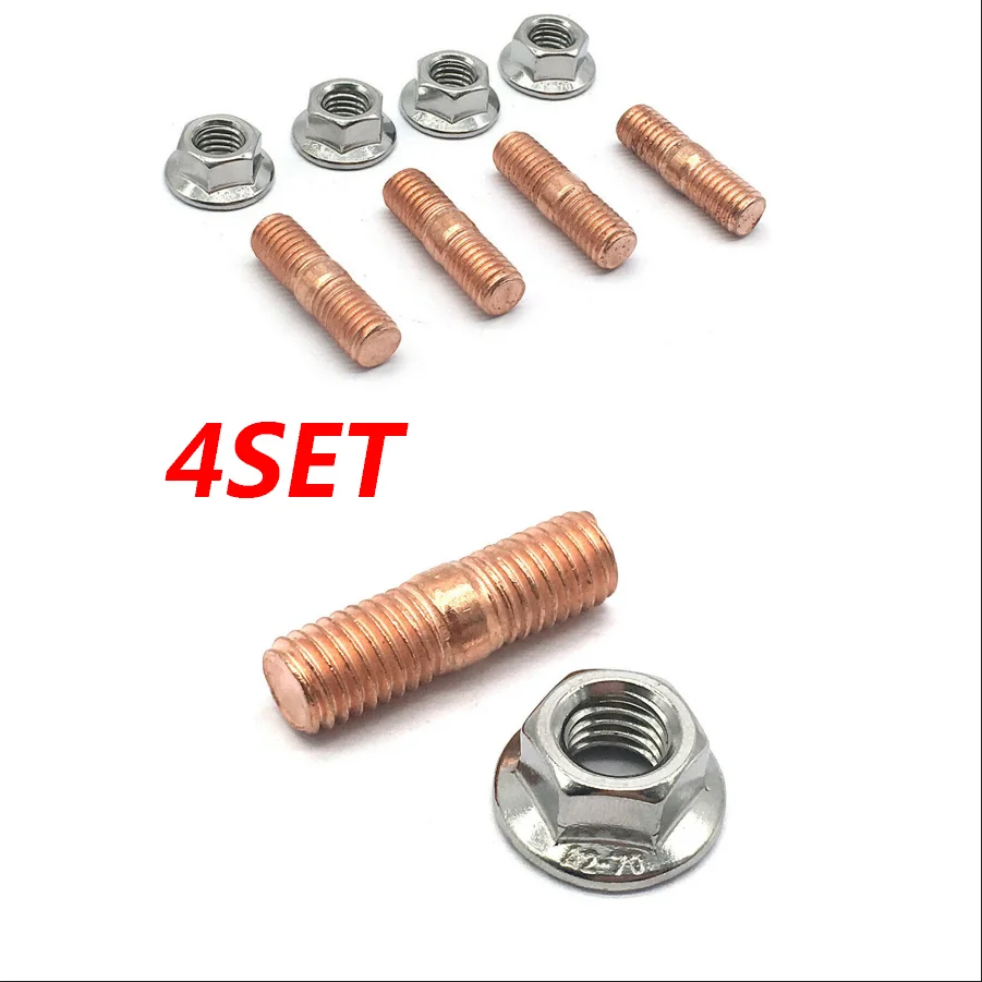 M10 X 1.50 Turbo Studs Kit - High Strength T3 T4 T6 Flange Nuts For - View #7