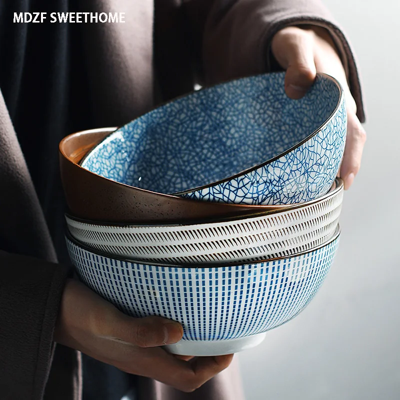 Японская миска для лапши MDZF SWEETHOME 8/6/4 2 дюйма суп салат рис рамен чаша ресторана