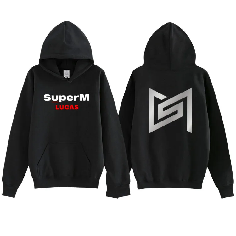 WY02 SuperM новая команда крутые толстовки Kpop Толстовка новые модные повседневные зимние повседневные женские/мужские Kpop новые толстовки Arival - Цвет: WY02