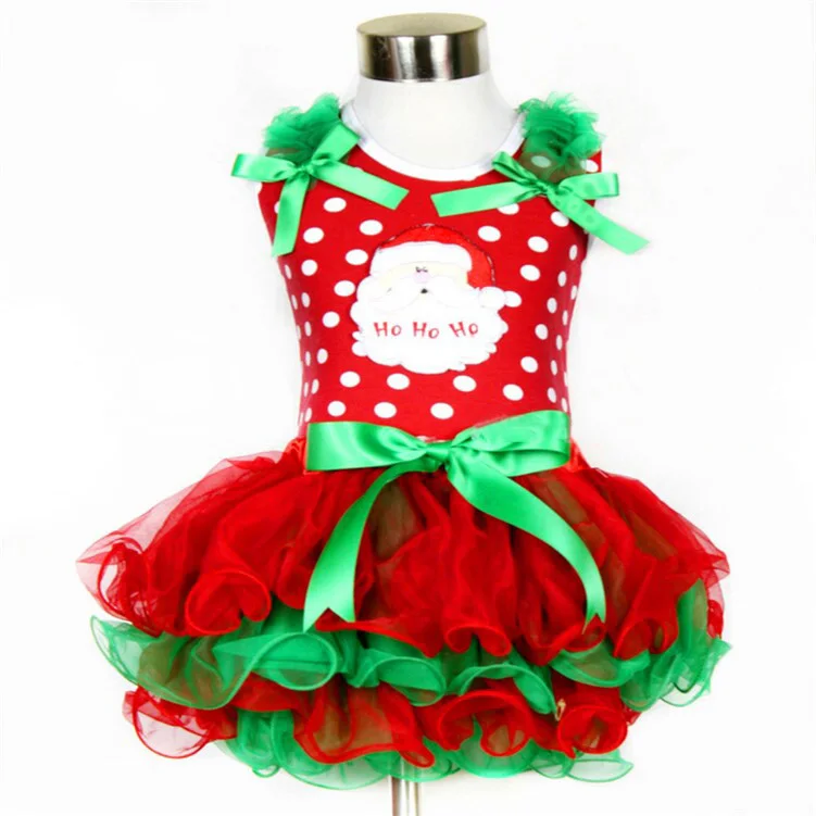 1 предмет, рождественское платье с длинными рукавами для девочек с изображением Санта-Клауса вечерние костюмы на год для девочек Рождественская одежда размеры для детей возрастом 3, 5, 8 лет - Цвет: Dress 3