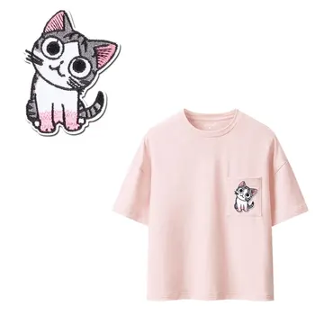 

Cute unicorn cat Patches For Stripe Clothes Patch A-level Washable Iron On Applique DIY Clothing Sticker