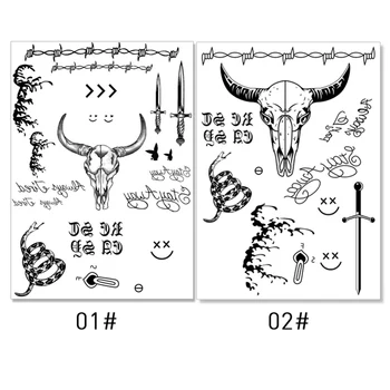 

Party Tattoo Sticker Chinese Tattoo Sticker For Unisex Long Lasting Waterproof Temporary Tattoos Body Makeup