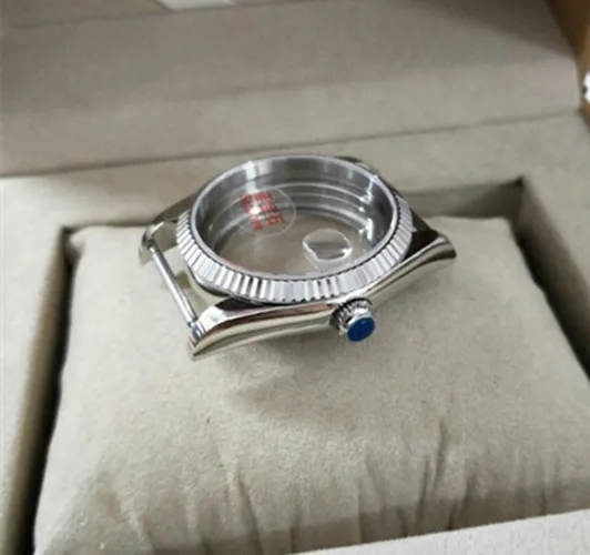 36 мм Ретро сталь Datejust рифленая рамка чехол для часов механизм Замена для ETA 2824 Запчасти для ремонта часов