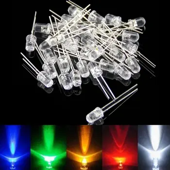 

1000 Pcs 5MM Round Water Clear LED Light Diodes Electronic Kit LHB99
