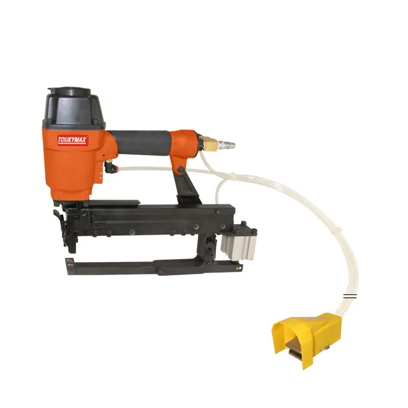 

Taiwan toukymax East Abnormal TK-SPS50BM-AUTO-BJ Pedal Type U-Shaped Automatic Hook U-type Pneumatic Strip Nail Gun