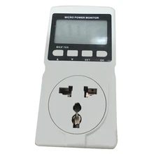 Lcd Micro-Power Meter Analyzer Monitor Digital Power Meter Gm86 Power Meter Power Monitor Measurement Socket, Us Plug