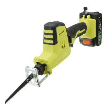 

48V Cordless Reciprocating Saw Portable Electric Saw Blade Li-Ion Battery Electric Saber Saw For Wood Metal Cutting Power Tool