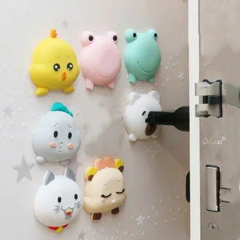 

1PC Fashion Cartoon Door Crash Pad Door Stopper Thickening Mute Door Wall Rubber Fender Protective Pad Door Handle Protector