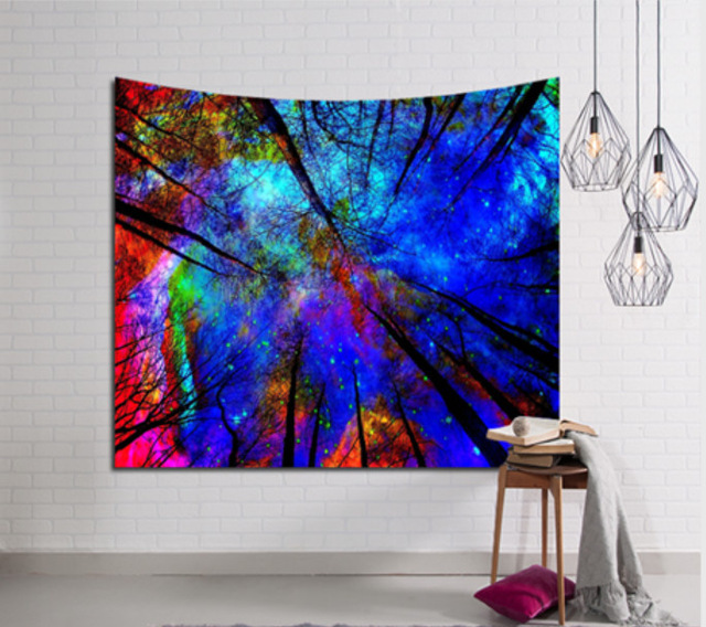 Decoration Home Decor Galaxy Hanging Wall Tapestry Hippie Retro Home Decor Yoga Beach Mat India Decoration Mural Tapiz