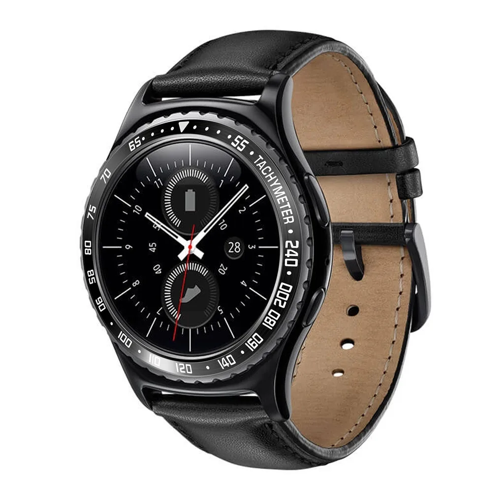 Чехол для смарт-часов для samsung gear S2, классические весы, кольцо для часов, аксессуары для смарт-часов, клейкая крышка, защита от царапин, металл
