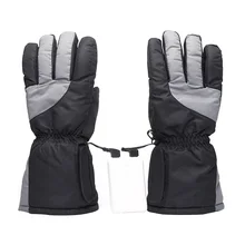 Катание на коньках езда на батарейках защита от снега скалолазание лыжные перчатки зима пять пальцев Электрический нагрев Регулируемый утолщенный