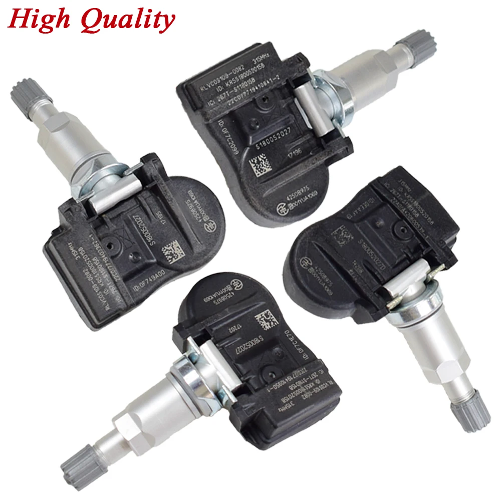 

4Pcs 4250B975 For Mitsubishi Outlander I-Miev Lancer Mirage Outlander Sport Car Tire Pressure Sensor 315Mhz Car TPMS Sensor