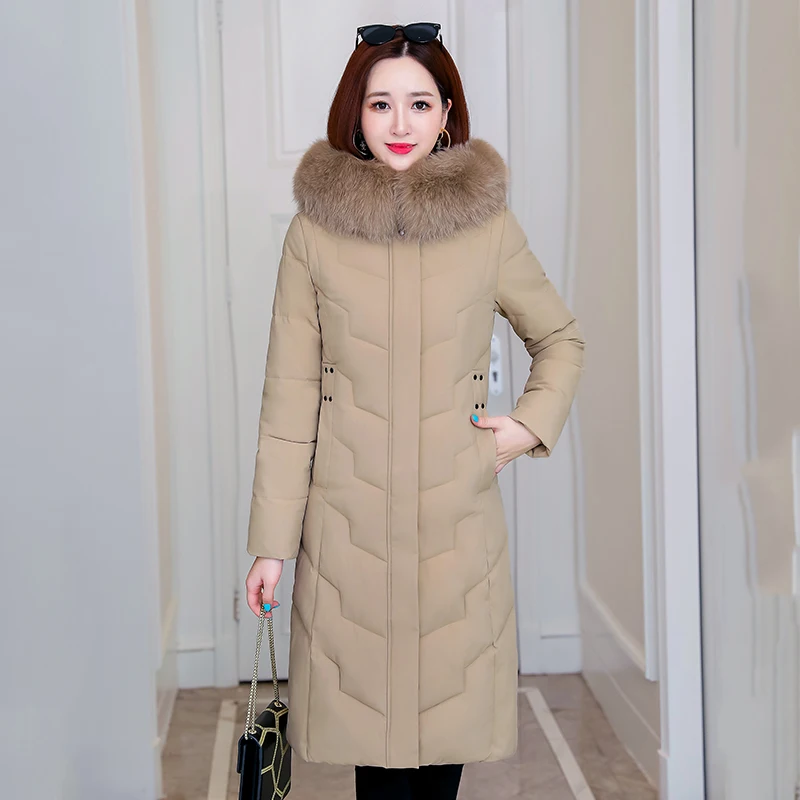 2020 Winter X-Long Down Jacket for Women Plus Size