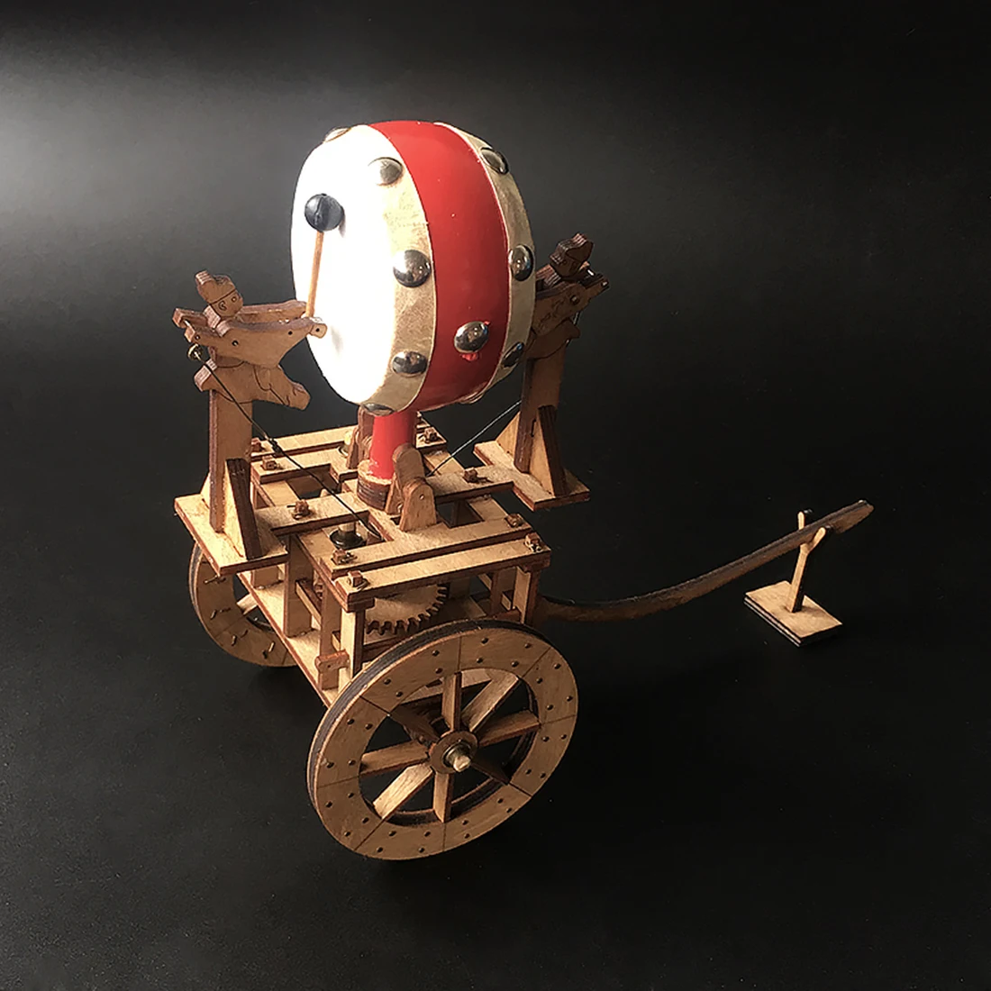 Hot Sale DIY Ancient Mileage Drum Car Mileage Car Wooden 3D Puzzle Model Educational Toy Christmas Gift For Children Kids Adults
