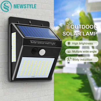 

100 LED Solar Light Outdoor Solar Lamp Powered Sunlight Waterproof PIR Motion Sensor Street Light for Garden Decoration