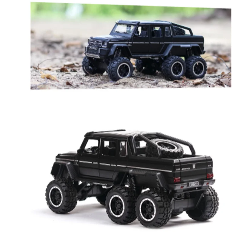 1/32 сплав грузовик G63 внедорожник литье под давлением игрушечный автомобиль модель звук и светильник 6 дверь может открыть детская Подарочная коллекция