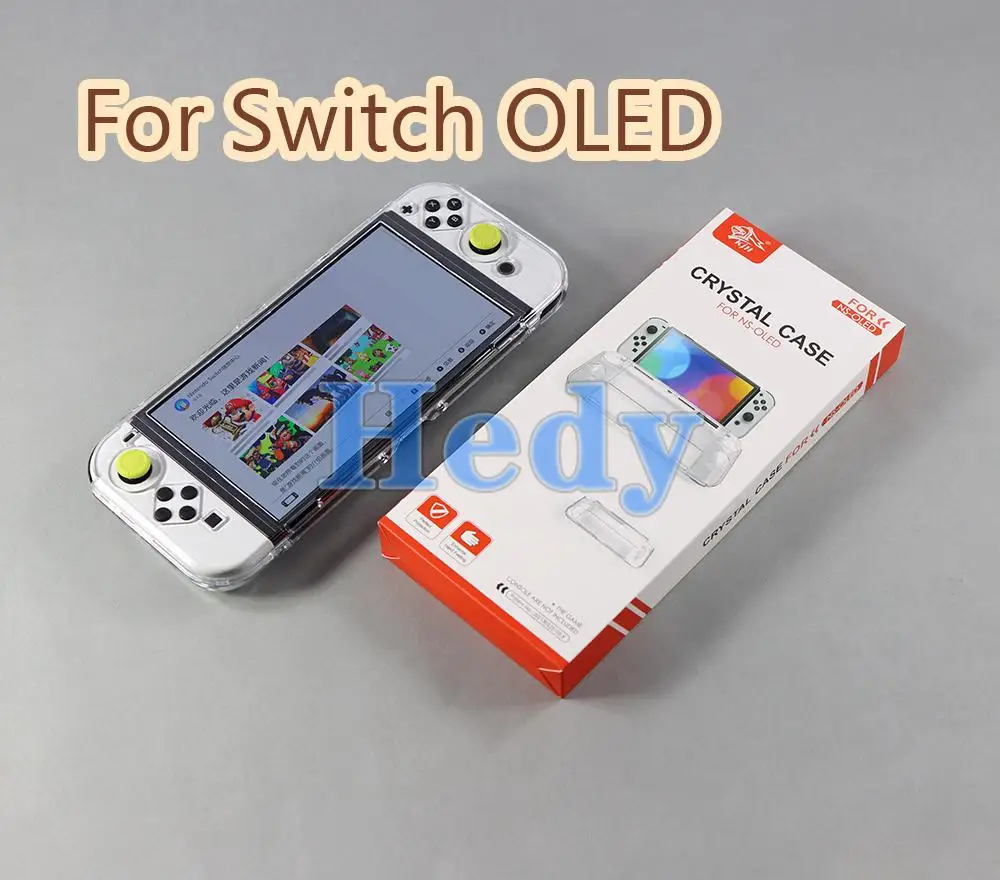 

5 шт. кристально прозрачный чехол для консоли Nintendo Switch OLED защитный чехол кристально прозрачный чехол противоударный чехол