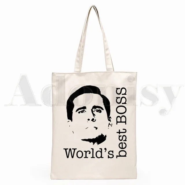 The Office TV Show Dunder Mifflin Paper Company Shoulder Canvas Bags Large Capacity College Harajuku Handbag Women Shopping Bag P
