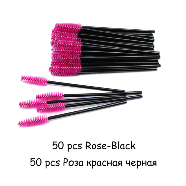 Crystal Eyelashes Brush Comb 25/50Pcs Eye Lashes Extension Mascara Wands Makeup Professional Makeup Beauty Tool