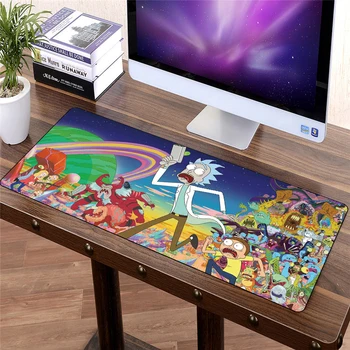 

FFFAS 70x30cm Rick And Morty Anime Large Mouse Pad Mat Gamer Carpet Gaming Extended Office Mousepad for Laptop Rubber Rug