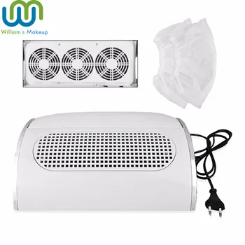 

Professional Nail Dust Suction Collector Vacuum Cleaner Manicure Salon Tools with 3 Powerful Fan EU Plug High Quality