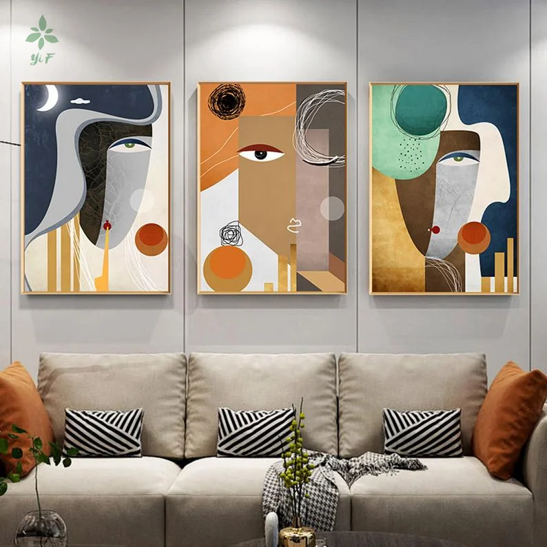 

Abstract Circle Mayan Modern Geometry Concept Artwork Oil On Canvas Can Decorate Home Walls