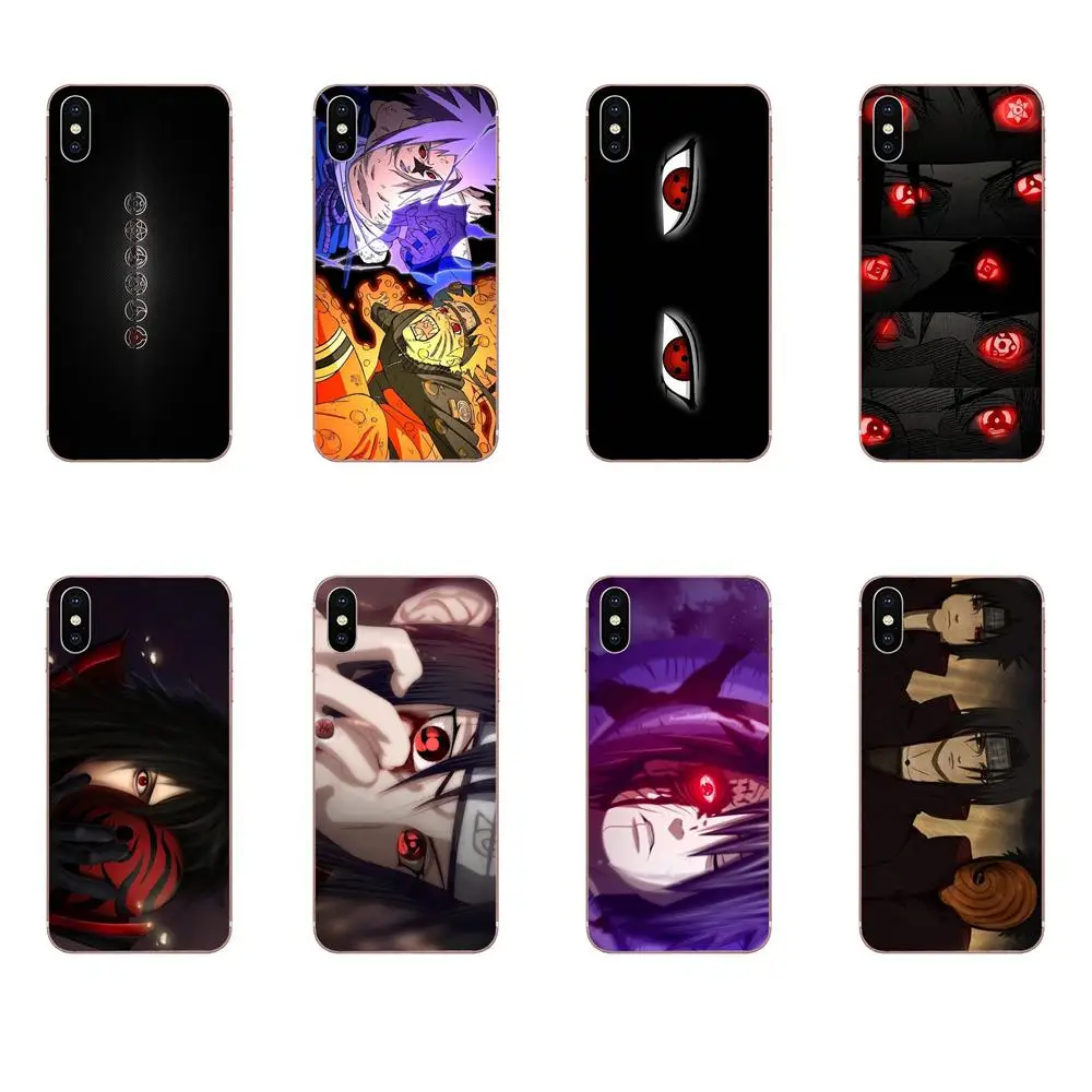 Мягкий чехол из ТПУ для телефона Sharingans Eyes Naruto samsung Galaxy Note 5 8 9 S3 S4 S5 S6 S7 S8 S9 S10 5G mini Edge