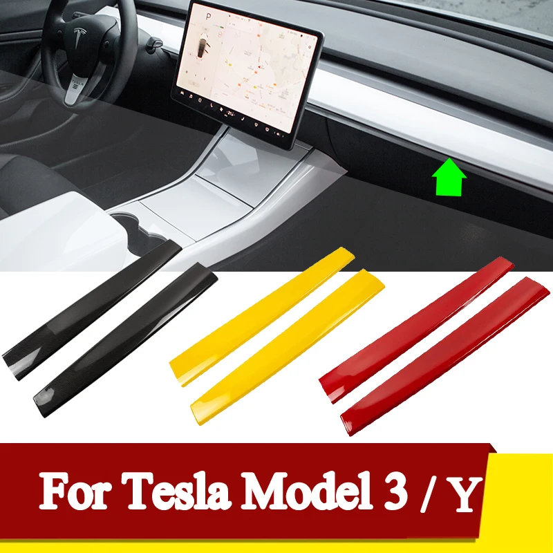 Аксессуары для Tesla Model 3 2017 2018 2019 2020 углеродное волокно Автомобильная приборная