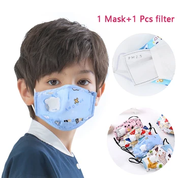 

masque enfant Face Mouth Mask Reusable Breathable Cotton Protective Children Kid Cartoon Cute PM2.5 Anti-Dust Mouth Face Mask