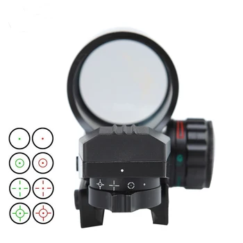 

Tactical 4 Type Reticle Reflex Red Green Dot Sight Scope 21mm Rail
