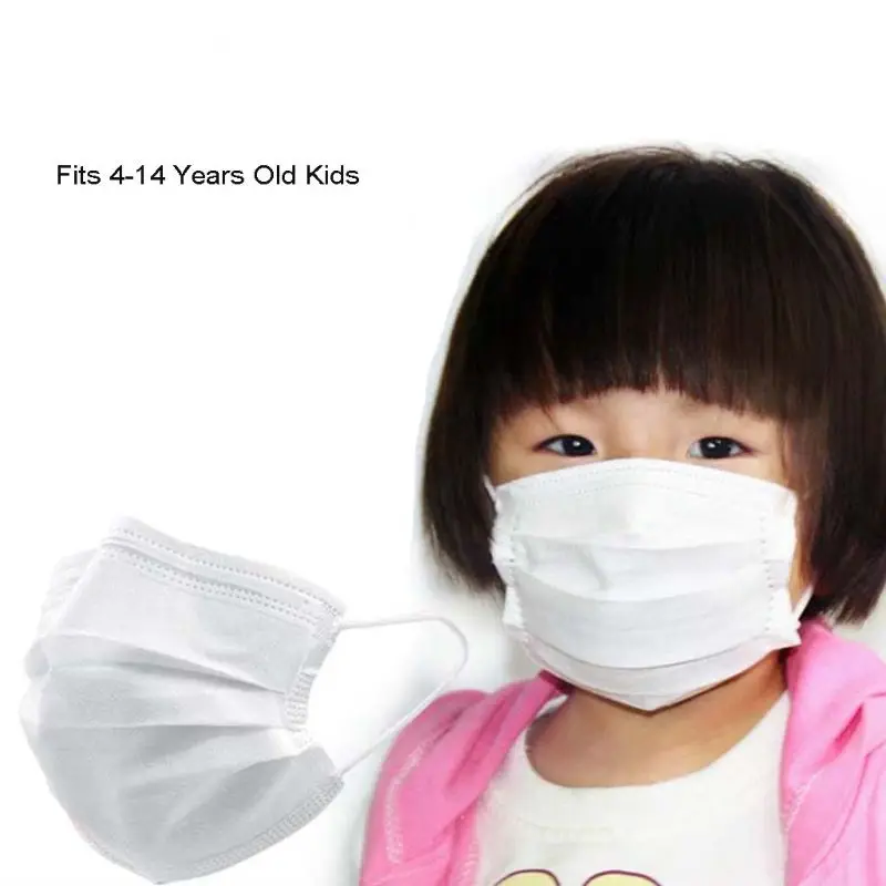 

10pcs Dustproof 3 Layers Disposable Face Mask for Kids Child Girl Boy Mouth Mask