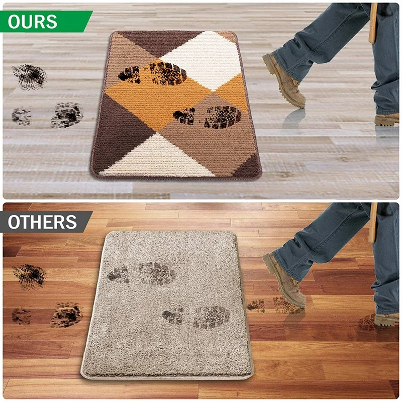 Лучший внутренний коврик для входной двери коврик с нескользящей подложкой супер абсорбент грязи и снега волшебный Грязезащитный коврик для входной двери коврик для двери обувь