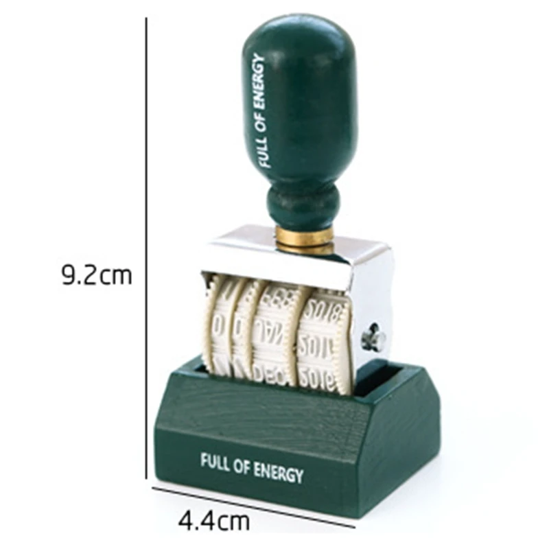 1 шт., винтажный пластмассовый штамп, Ретро стиль, месяц, дата, сделай сам, колеса, штампы, украшения, дневник, альбом, скрапбукинг, канцелярские товары
