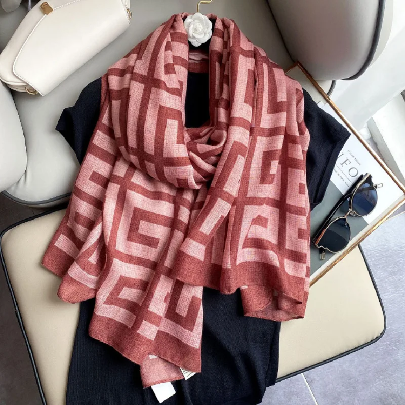 Luxury Brand Deisgner Scarf Winter Women Pashmina Shawls Warm