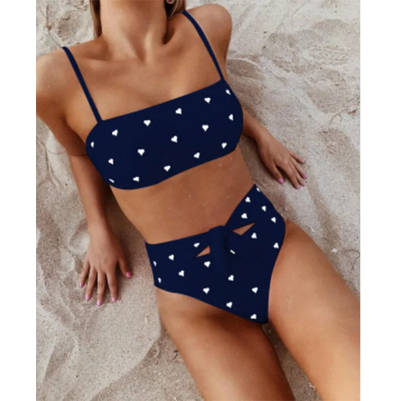 2 peça bandagem maiô bikini push up