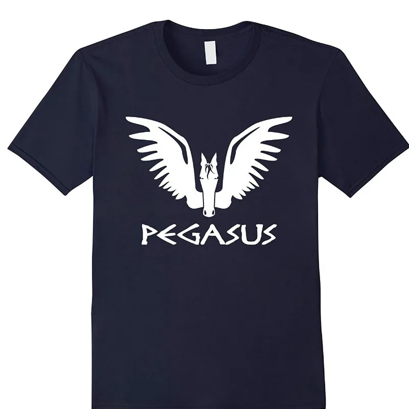 Футболка повседневные мужские футболки Pegasus футболка греческая мифологическая Крылатая лошадь древняя греческая уникальная мужская футболка хлопковая простая