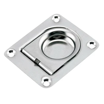 

Boat Hatch Pull Ring Flush Stainless Steel Handle Cabinet Lift Durable Hardware Marine Locker Convenient Round Accessories