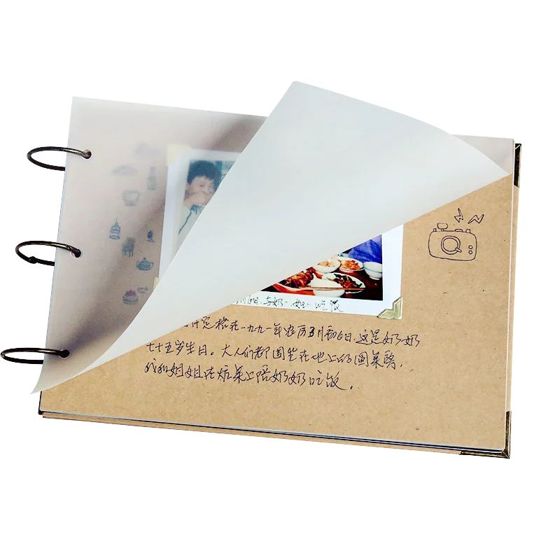 THXMADAM Pelle Album Foto Vintage Scrapbooking Photo Album Fotografico Retrò Guest Book Memory Book Libro degli Ospiti per San Valentino Festa della Mamma Anniversario Compleanno Natale Regalo