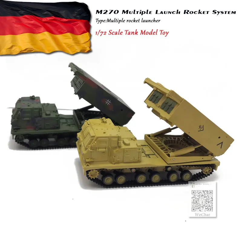 Panzerkampf 1/72 масштаб военная модель игрушки M270 несколько запуска ракета системы литья под давлением металлический Танк модель игрушка для коллекции, подарок