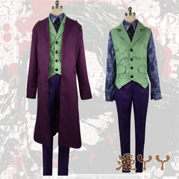 

Movie Batman Dark Knight The Joker cosplay costume Christmas Adult boys and girls Party atmosphere party suits play clothes
