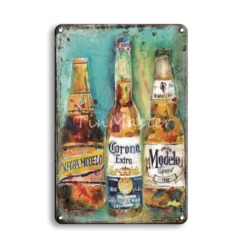 CORONA дополнительный пивной металлический оловянный знак винтажный кухонный домашний Декор Ретро Ирландский Паб кафетерий человек пещера настенные подвесные наклейки украшения - Цвет: 10475