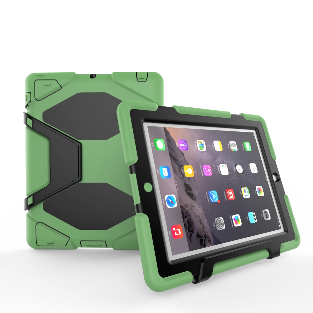 Для iPad 2/iPad 3/iPad 4 чехол трехслойный ударопрочный сверхмощный силиконовый чехол из ТПУ со встроенным защитным чехлом для экрана